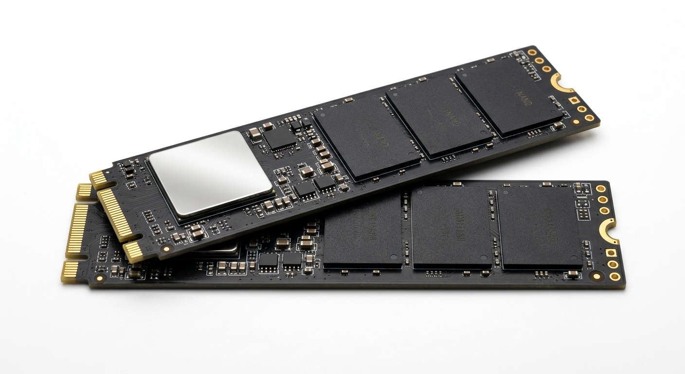 Unbranded NVMe enterprise SSD storage devices